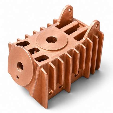 Machined copper pole head for VCB