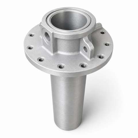 Cast aluminium flange for insulators