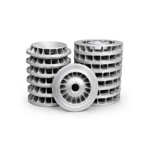 Cast aluminium ventilator rotors for traction motors